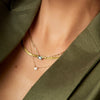 Solid Gold Herringbone Chain Necklace