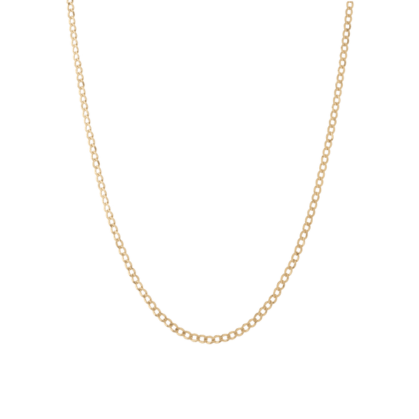 Medium Gold Curb Chain Necklace