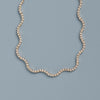 Lab Grown Diamond Wave Tennis Necklace