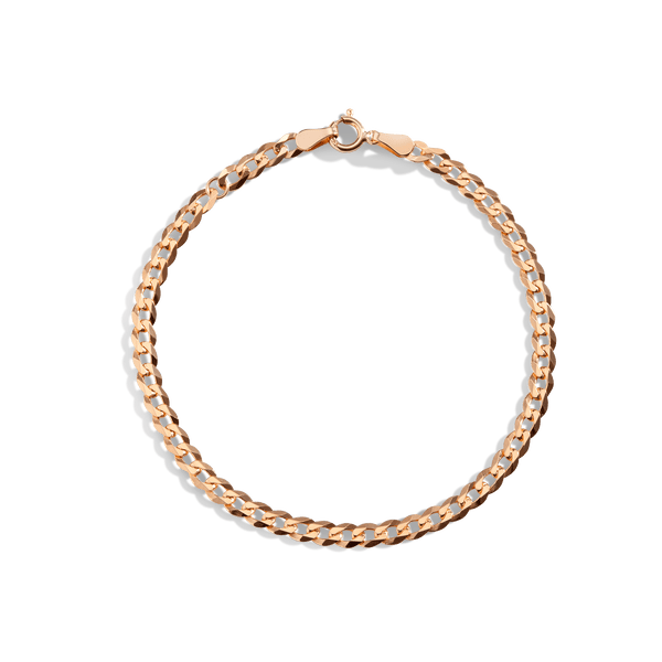 Large Gold Curb Chain Anklet