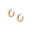 Gold Smooth Arch Hoops Medium