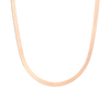 Solid Gold Herringbone Chain Necklace