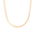 Gold Herringbone Chain Necklace - 5mm