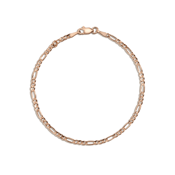 Medium Gold Figaro Chain Bracelet