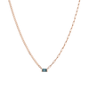 AURATE X MICHELLE: Tranquility Blue Topaz Chain Necklace