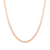 Solid Gold Herringbone Chain Necklace