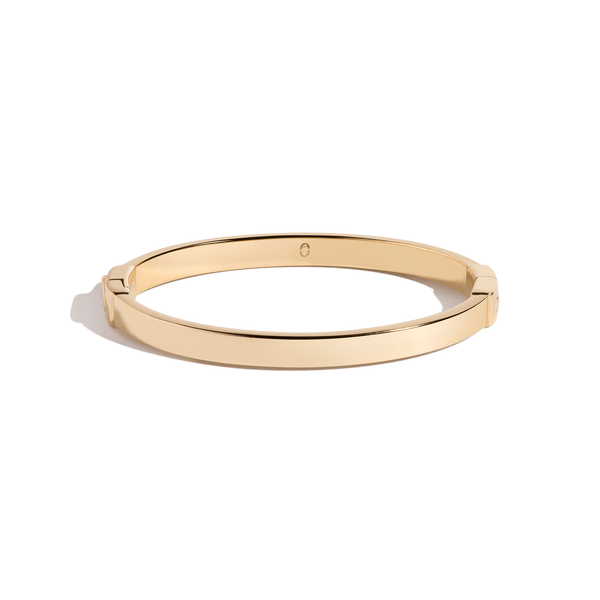 Classic Gold Hinged Bracelet