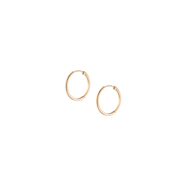 Skinny Gold Hinged Huggie Earrings