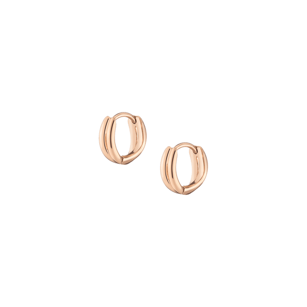 Crossover Huggie Earrings