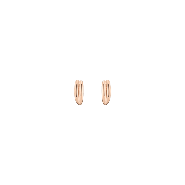 Crossover Huggie Earrings