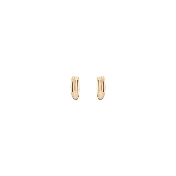Crossover Huggie Earrings