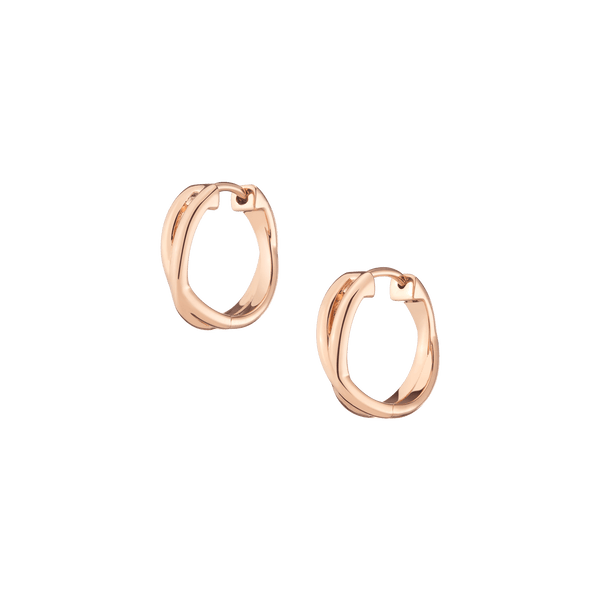 Crossover Huggie Earrings