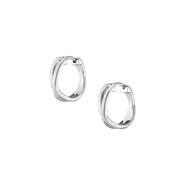 Crossover Huggie Earrings