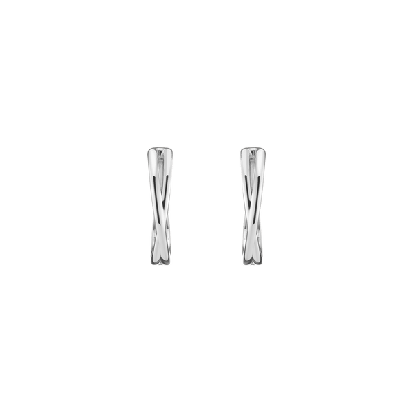 Crossover Hoop Earrings