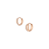 Diamond Crossover Huggie Earrings