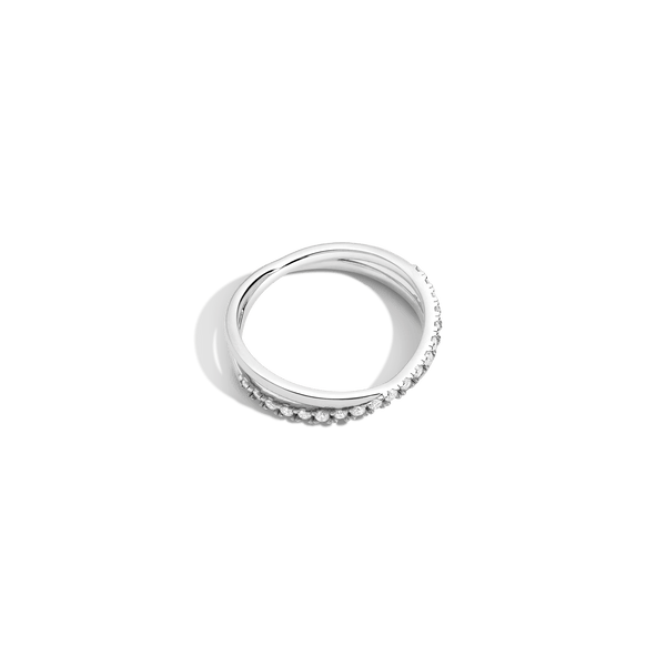 Diamond Crossover Ring