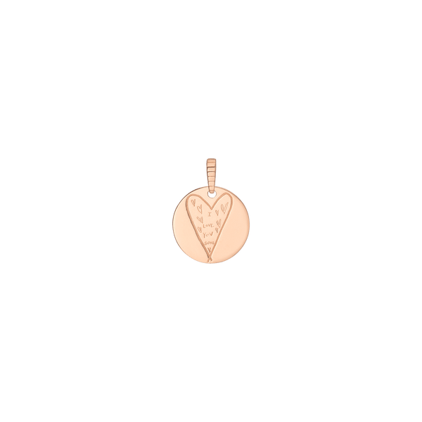 Story in Gold Engraved Pendant