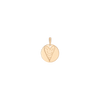 Story in Gold Engraved Pendant