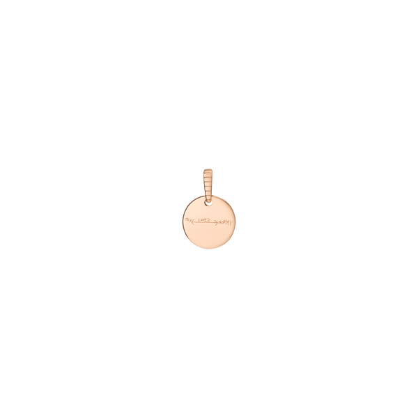 Story in Gold Engraved Pendant