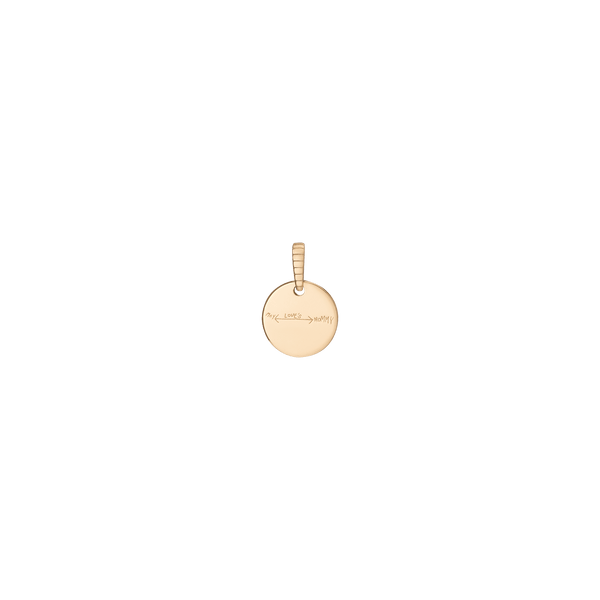 Story in Gold Engraved Pendant