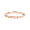 Quilted Gold Hinged Bracelet