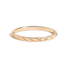 Quilted Gold Hinged Bracelet