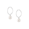 Pearl Hoop Earrings