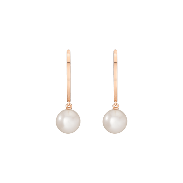 Pearl Hoop Earrings