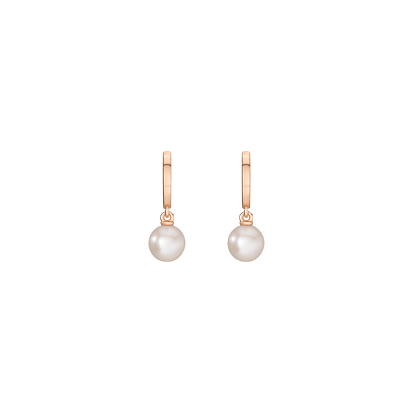 Pearl Huggie Earrings
