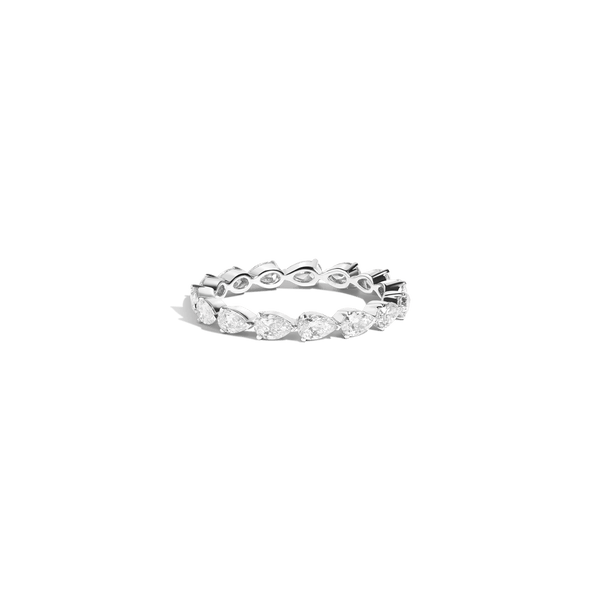 Pear Lab Grown Diamond Eternity Ring