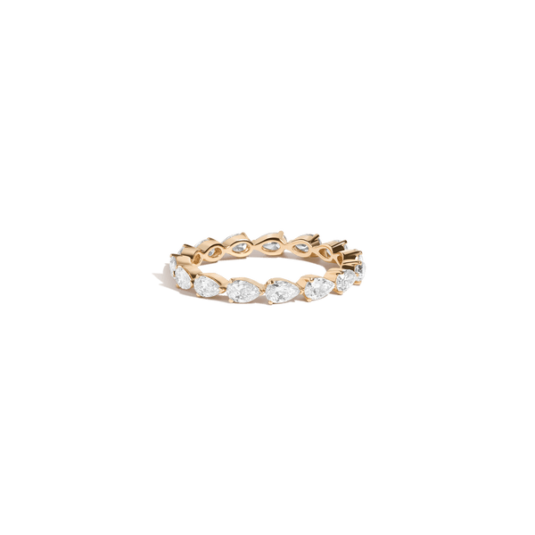 Pear Lab Grown Diamond Eternity Ring