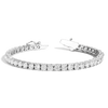 Lab Grown White Sapphire Tennis Bracelet