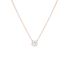 Round Gemstone Solitaire Necklace