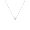 Round Gemstone Solitaire Necklace