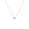 Round Gemstone Solitaire Necklace