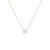 Round Gemstone Solitaire Necklace