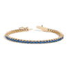 Lab Grown Blue Sapphire Tennis Bracelet