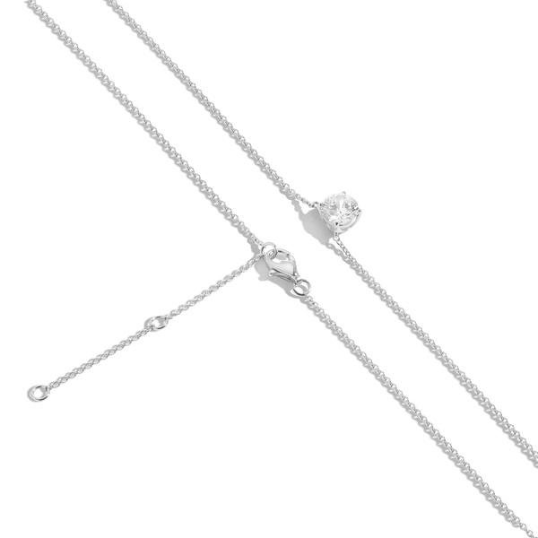 Round Gemstone Solitaire Necklace