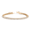 Lab Grown White Sapphire Tennis Bracelet - 6ct