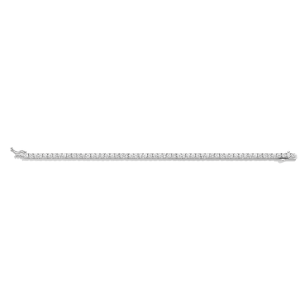 Lab Grown White Sapphire Tennis Bracelet - 6ct