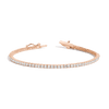 Lab Grown White Sapphire Tennis Bracelet
