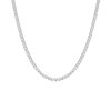 Lab Grown White Sapphire Tennis Necklace - 22ct