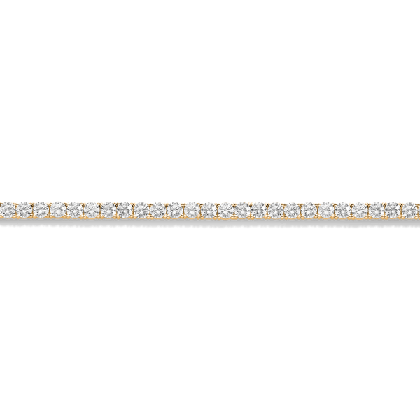 Lab Grown White Sapphire Tennis Necklace
