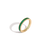 Lab Grown Green Emerald Baguette Eternity Ring