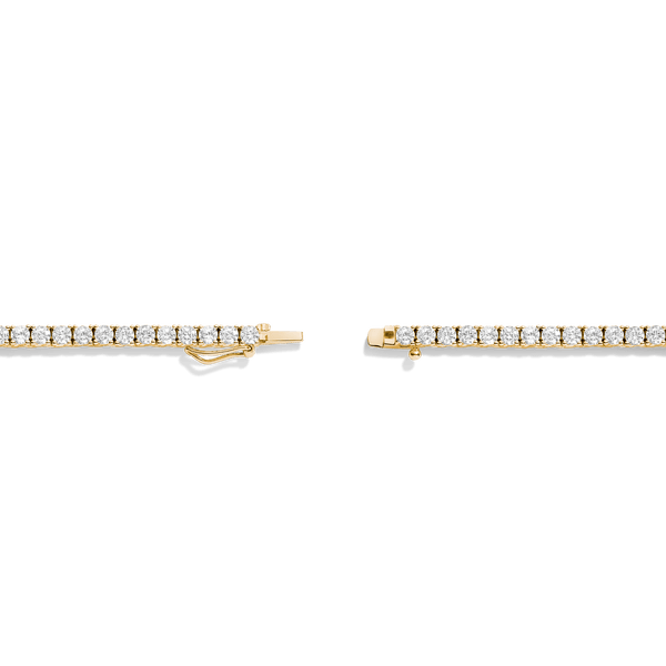 Lab Grown White Sapphire Tennis Necklace