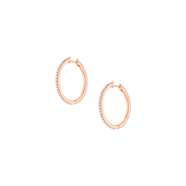 Lab Grown Diamond Hoop Earrings