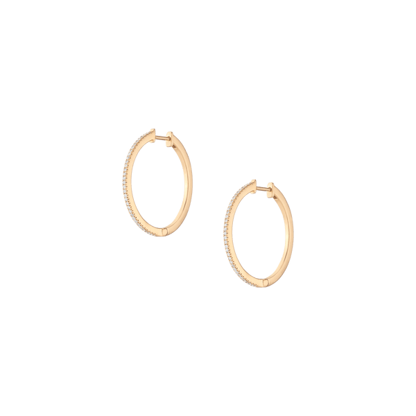 Lab Grown Diamond Hoop Earrings