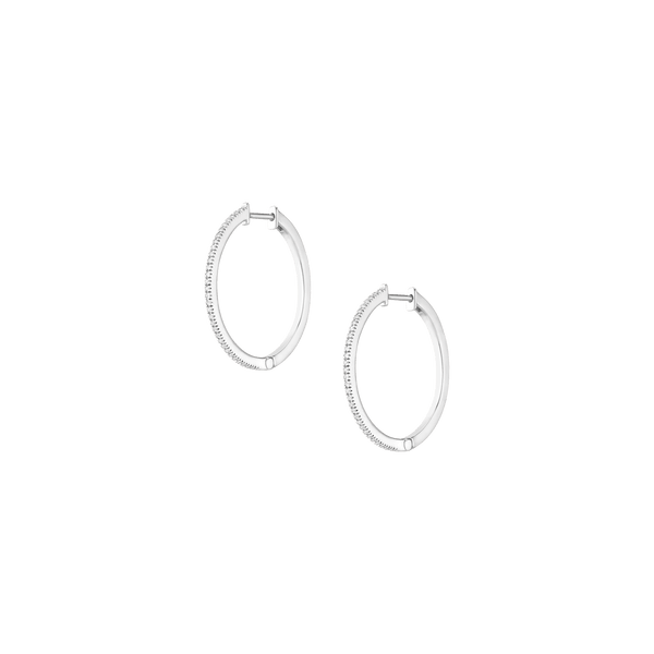 Lab Grown Diamond Hoop Earrings
