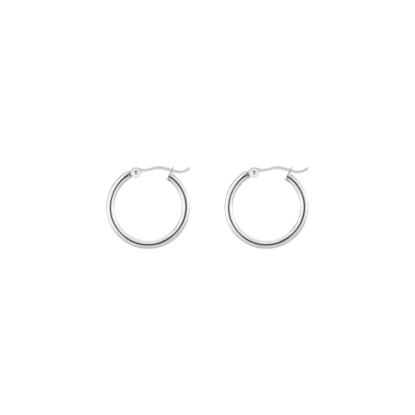 Gold Hoop Earrings - 2mm (20mm)
