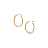 Thin Twisted Hoop Earrings